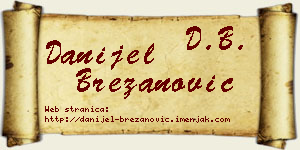 Danijel Brezanović vizit kartica